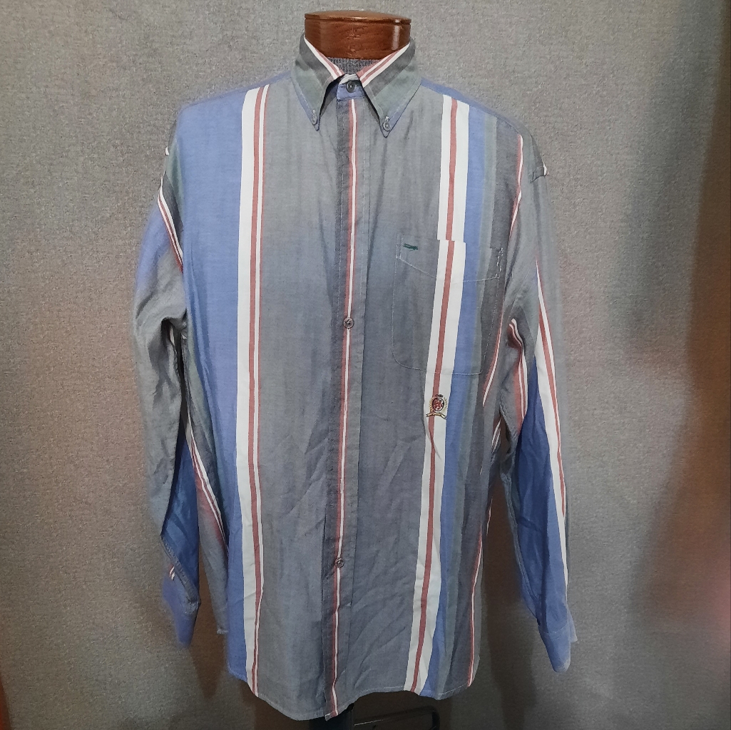 Vintage Mens Tommy Hilfiger Button Down Shirt Sz L
